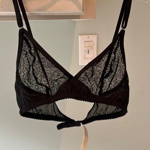 Fortnight Lace And Mesh Unlined Bra